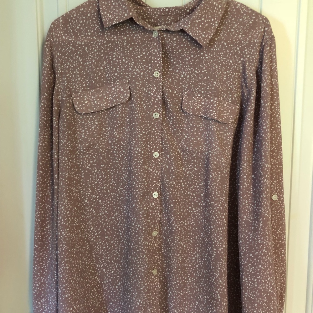 Blush Collared Button Up